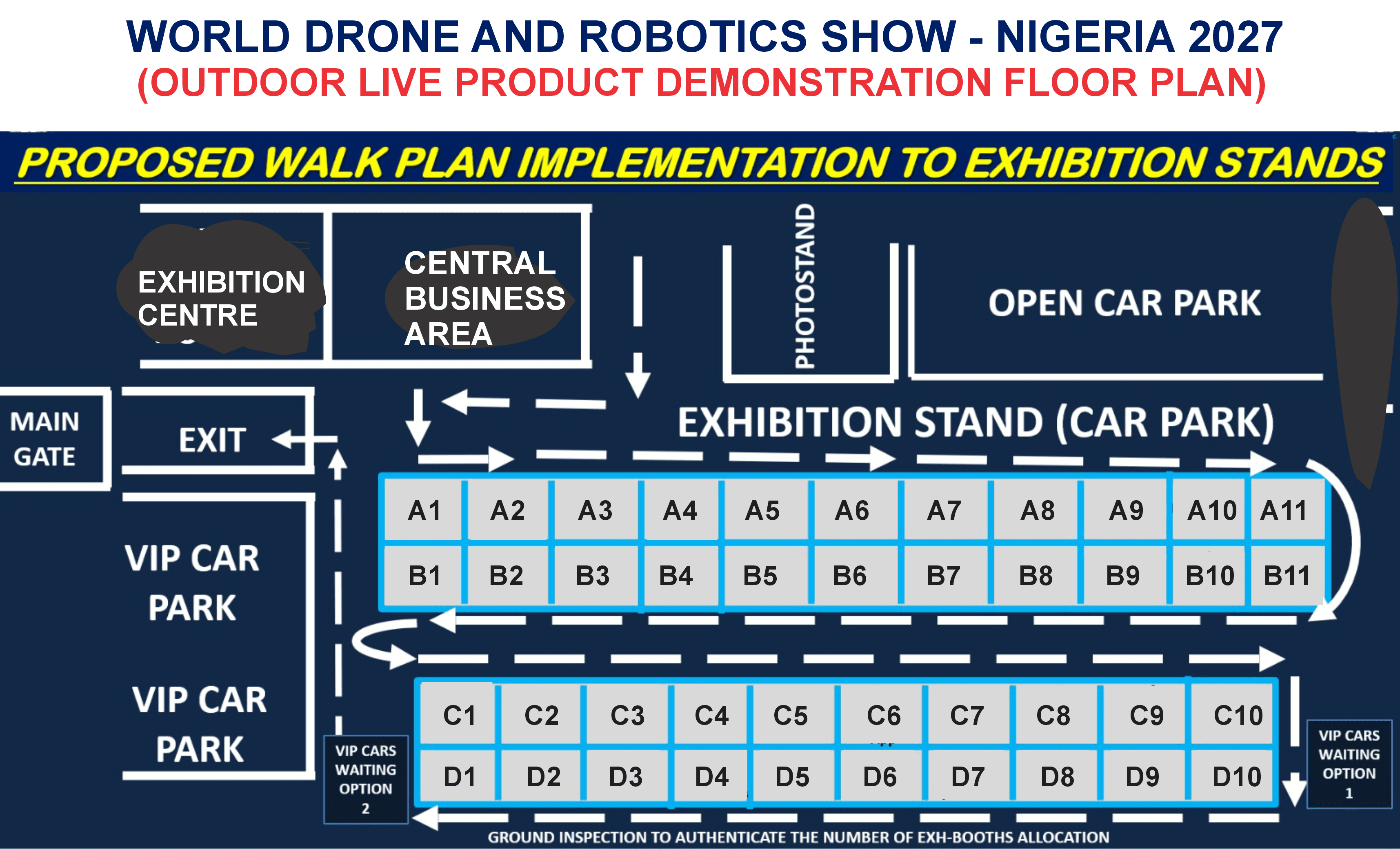 NISECEXPO - WORLD DRONE & ROBOTICS SHOW Floor Plan - Detailed Layout