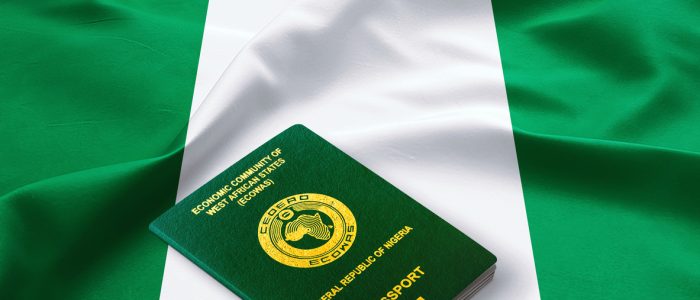 The Republic of Nigeria passport issued to Nigerian citizens to travel outside of Nigeria